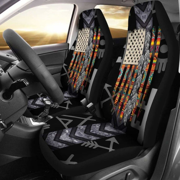 Native American Black Car Seat Cover 105905 - YourCarButBetter