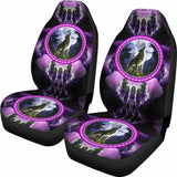 Native American Car Seat Covers - Purple Wolf - 105905 - YourCarButBetter