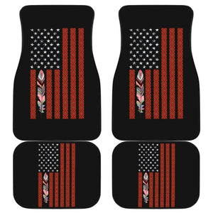 Native American Flag Patriotic Car Floor Mats 211804 - YourCarButBetter