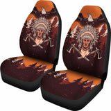Native American Indian Warrior Car Seat Covers - Vintage Wild - 105905 - YourCarButBetter