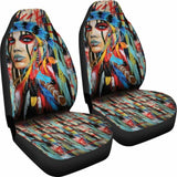 Native American Woman Car Seat Cover 105905 - YourCarButBetter