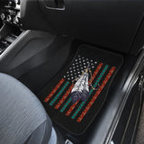 Native Feather American Flag Design Car Floor Mats 211804 - YourCarButBetter