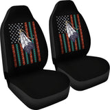 Native Feather American Flag Design Car Seat Covers 211804 - YourCarButBetter
