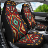 Native Red Yellow Pattern Native American Car Seat Covers 093223 - YourCarButBetter
