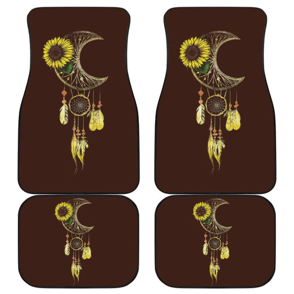 Native Sunflower Dreamcatcher Car Floor Mats 211501 - YourCarButBetter