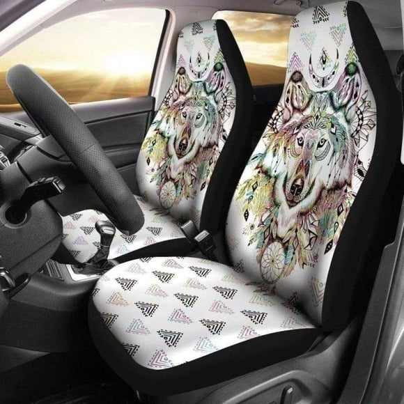 Native Wolf Car Seat Covers 115728 - YourCarButBetter