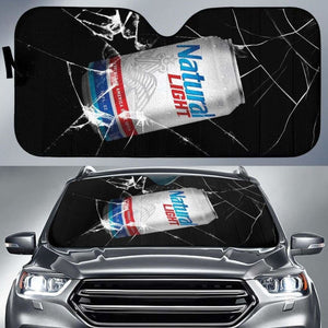 Natural Light Auto Sun Shade Car Sun Visor Funny Beer Lover 102507 - YourCarButBetter