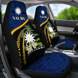 Nauru Calophyllum Inophyllum Blossom Car Seat Covers - Road To Hometown 110424 - YourCarButBetter