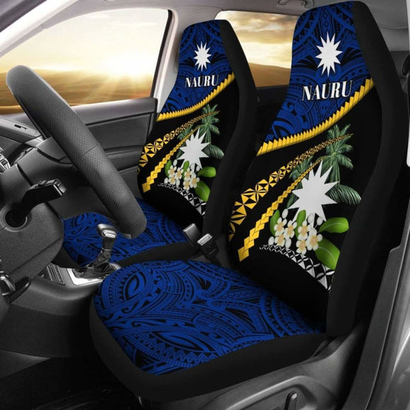 Nauru Calophyllum Inophyllum Blossom Car Seat Covers - Road To Hometown 110424 - YourCarButBetter