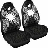 Nauru Car Seat Cover - Nauru Flag Map Black - 105905 - YourCarButBetter