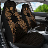 Nauru Car Seat Cover - Nauru Flag Map Gold - 105905 - YourCarButBetter