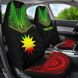 Nauru Car Seat Cover - Nauru Flag Polynesian Chief Tattoo Reggae Version - 10 174914 - YourCarButBetter
