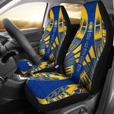 Nauru Car Seat Covers - Nauru Coat Of Arms Polynesian Tattoo Flag - 9 174914 - YourCarButBetter