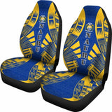 Nauru Car Seat Covers - Nauru Coat Of Arms Polynesian Tattoo Flag - 9 174914 - YourCarButBetter
