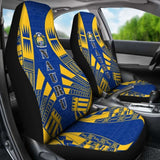 Nauru Car Seat Covers - Nauru Coat Of Arms Polynesian Tattoo Flag - 9 174914 - YourCarButBetter