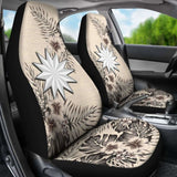 Nauru Car Seat Covers The Beige Hibiscus (Set Of Two) 7 232125 - YourCarButBetter