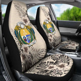 Nauru Car Seat Covers The Beige Hibiscus (Set Of Two) 7 232125 - YourCarButBetter