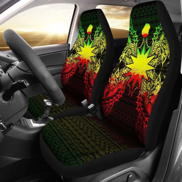 Nauru Polynesia Car Seat Cover Map Reggae 105905 - YourCarButBetter