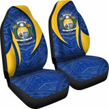 Nauru Polynesian Car Seat Covers - Nauru Spirit (Blue) - 105905 - YourCarButBetter