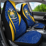 Nauru Polynesian Car Seat Covers - Nauru Spirit (Blue) - 105905 - YourCarButBetter