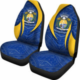Nauru Polynesian Car Seat Covers - Nauru Spirit (Blue) - 105905 - YourCarButBetter