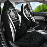 Nauru Polynesian Car Seat Covers - Nauru Spirit (White) - 105905 - YourCarButBetter