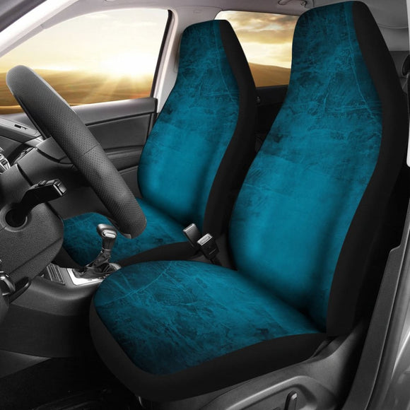 Navy Blue Grunge Car Seat Covers 211205 - YourCarButBetter