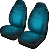 Navy Blue Grunge Car Seat Covers 211205 - YourCarButBetter