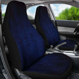 Navy Blue Grunge Car Seat Covers 232125 - YourCarButBetter