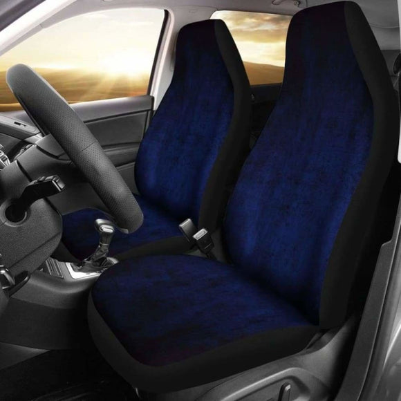 Navy Blue Grunge Car Seat Covers 232125 - YourCarButBetter