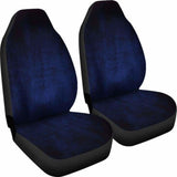 Navy Blue Grunge Car Seat Covers 232125 - YourCarButBetter