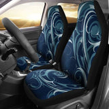 Navy Blue Tribal Swirls Car Seat Covers 102802 - YourCarButBetter