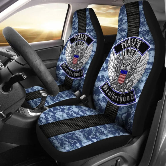 Navy Brotherhood Car Seat Covers 550317 - YourCarButBetter