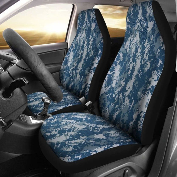 Navy Digital Camo Car Seat Cover 112608 - YourCarButBetter