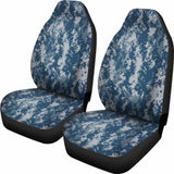 Navy Digital Camo Car Seat Cover 112608 - YourCarButBetter