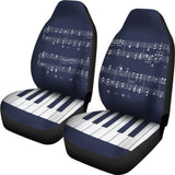 Navy Musical Piano Car Seat Covers 550317 - YourCarButBetter