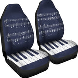 Navy Musical Piano Car Seat Covers 550317 - YourCarButBetter