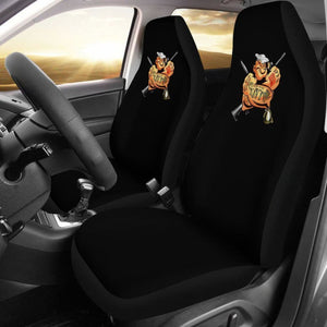 Navy Popeye Design Black Seat Covers 550317 - YourCarButBetter