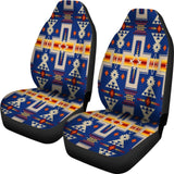 Navy Tribe Design Native American Car Seat Covers 093223 - YourCarButBetter