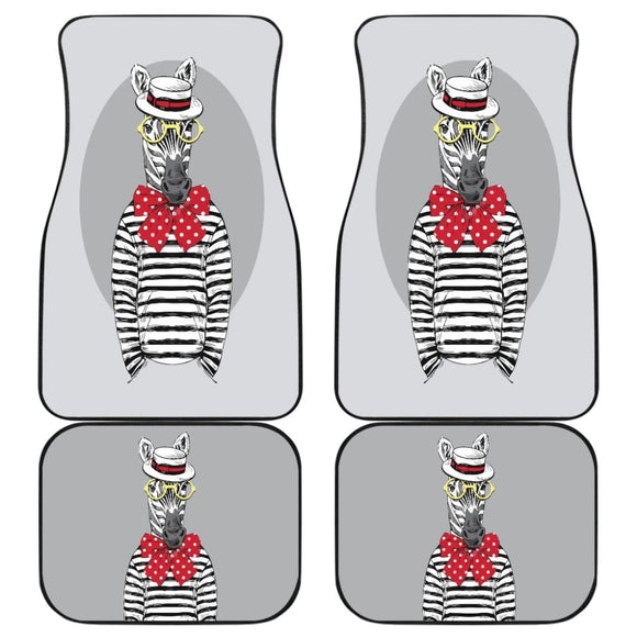 Need Friend For Travel Why Not A Zebra Car Floor Mats 212101 - YourCarButBetter