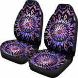 Neon Mandala Car Seat Covers 153908 - YourCarButBetter