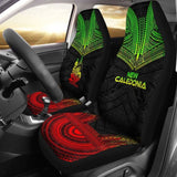 New Caledonia Car Seat Cover - New Caledonia Coat Of Arms Polynesian Chief Tattoo Reggae Version - 10 174914 - YourCarButBetter