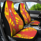 New Caledonia Car Seat Covers - New Caledonia Coat Of Arms Polynesian Tattoo Flag - 9 174914 - YourCarButBetter