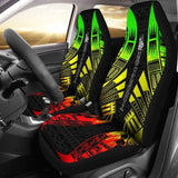 New Caledonia Car Seat Covers - New Caledonia Coat Of Arms Polynesian Tattoo Reggae - 9 174914 - YourCarButBetter