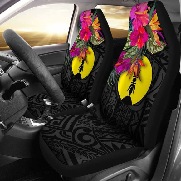 New Caledonia Car Seat Covers - Polynesian Hibiscus Pattern - 105905 - YourCarButBetter