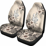 New Caledonia Car Seat Covers The Beige Hibiscus (Set Of Two) 7 232125 - YourCarButBetter