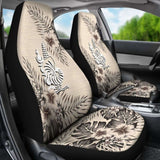 New Caledonia Car Seat Covers The Beige Hibiscus (Set Of Two) 7 232125 - YourCarButBetter