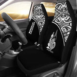 New Caledonia Polynesian Car Seat Covers - Black Curve - 105905 - YourCarButBetter