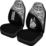 New Caledonia Polynesian Car Seat Covers - Black Curve - 105905 - YourCarButBetter