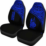 New Caledonia Polynesian Car Seat Covers - Blue Curve - 105905 - YourCarButBetter